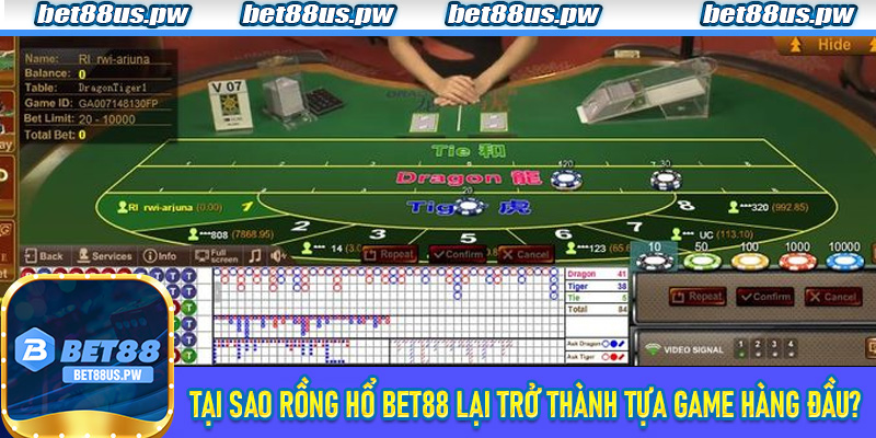 Tại sao rồng hổ Bet88 lại trở thành tựa game hàng đầu?